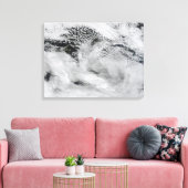 船波型の波雲 キャンバスプリント (インサイチュ (リビング))