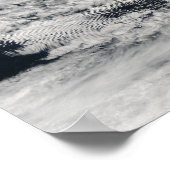 船波型の波雲 ポスター (角)