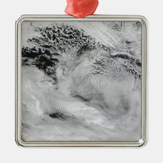 船波型の波雲 メタルオーナメント (正面)