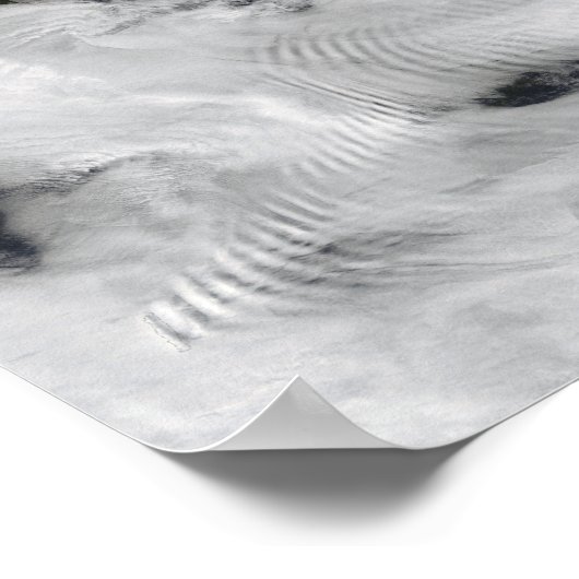 船波状波雲2 ポスター (角)