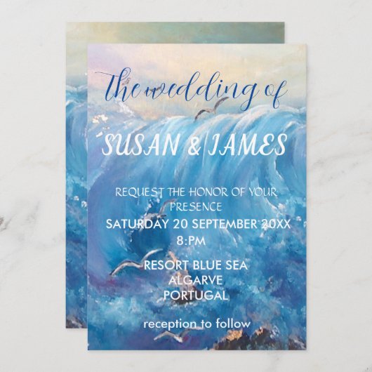 船着地 招待状 (正面/裏面)