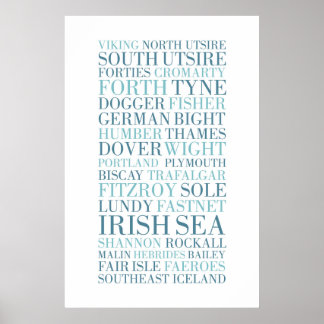 船積み予測、BBCラジオ4 ポスター