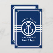 船結婚に乗って – いかり達が体重を増やす 出欠カード (正面/裏面)