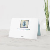 船航海のいかりグリーティングカード カード (裏面)