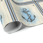 船航海のいかり包装紙 ラッピングペーパー (ロールコーナー)