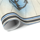 船航海のいかり包装紙 ラッピングペーパー (ロールコーナー)