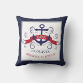 船航海のいかり結婚テンプレート クッション (裏面)