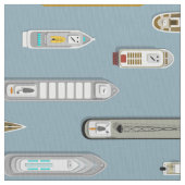 船航海のに浮かぶ青い川 ファブリック (クローズアップ)