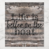 船航海ののレタリングは命が好い ワインラベル (シングルラベル)