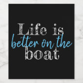 船航海ののレタリングは命が好い ワインラベル (シングルラベル)