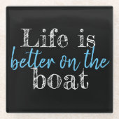 船航海のの方が命だ | ガラスコースター (正面)