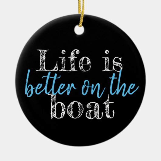 船航海のの方が生活が好い | セラミックオーナメント (正面)