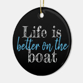 船航海のの方が生活が好い | セラミックオーナメント (左)