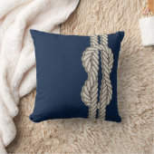 船航海のの綱で青 クッション (ブランケット)