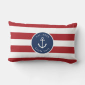 船航海のストライプのの枕の方が命だ ランバークッション (裏面)