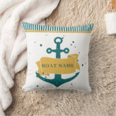 船航海のパーソナライズされた名 クッション (ブランケット)