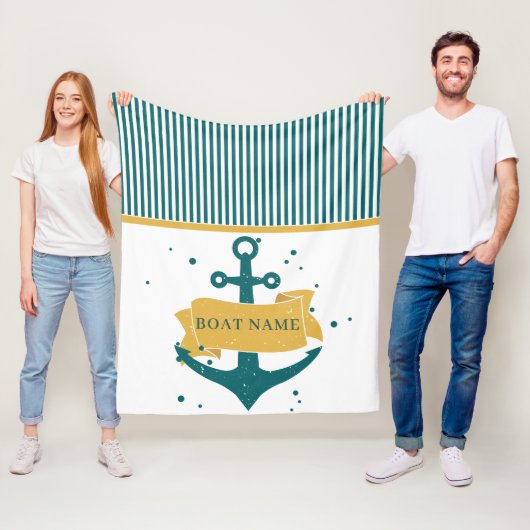 船航海のパーソナライズされた名 フリースブランケット (インサイチュ)