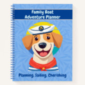 船航海の主へのかわいい土産 ノートブック (正面)