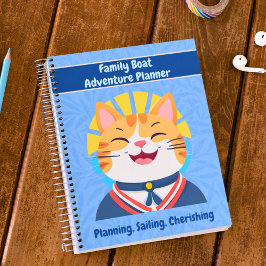 船航海の主へのかわいい猫の贈り物 ノートブック