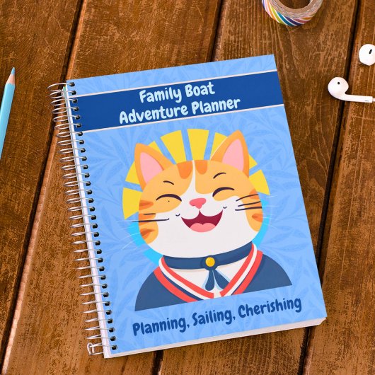 船航海の主へのかわいい猫の贈り物 ノートブック