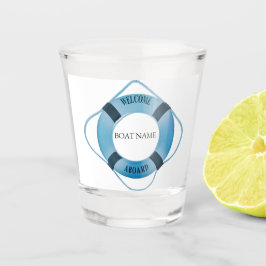 船航海の名ショットでホイールヘルムを操縦 ショットグラス