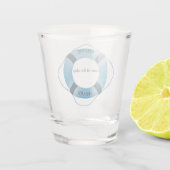 船航海の名ショットでホイールヘルムを操縦 ショットグラス (裏面)