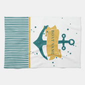 船航海の名パーソナライズされた キッチンタオル (横)