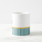 船航海の名パーソナライズされた コーヒーマグカップ (中央)