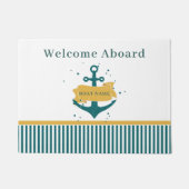 船航海の名パーソナライズされた ドアマット (正面)