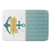 船航海の名パーソナライズされた バスマット (正面)