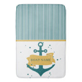 船航海の名パーソナライズされた バスマット (正面縦)