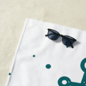 船航海の名パーソナライズされた ビーチタオル (インサイチュ)