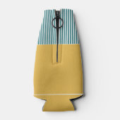 船航海の名パーソナライズされた ボトルクーラー (裏面)