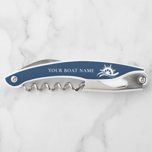 船航海の名船舶用車輪 ソムリエナイフ (裏面)