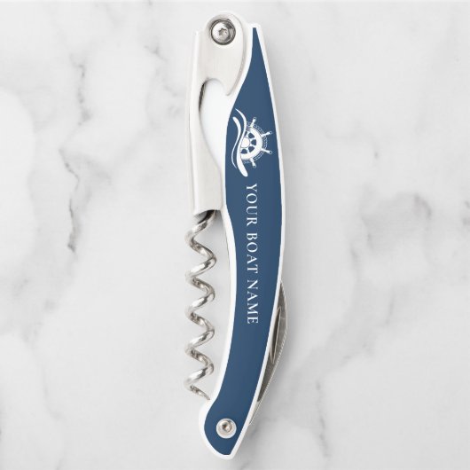 船航海の名船舶用車輪 ソムリエナイフ (正面)