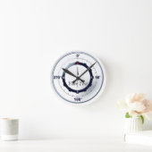 船航海の数 ラウンド壁時計 (ホーム)