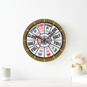 船航海の積伝統的 ラージ壁時計 (ホーム)