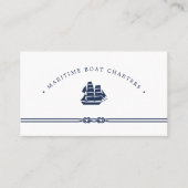 船航海の積 |ボート憲章 名刺 (正面)