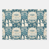 船航海の船と海をテーマにしたパターンNo14 ラッピングペーパーシート (正面2)