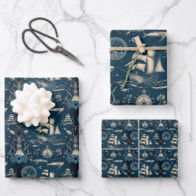 船航海の船と海をテーマにしたパターンNo3