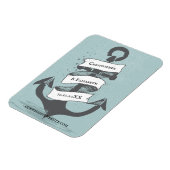 船航海の艇のいかり結婚が日付を救う マグネット (左側)