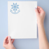 船航海の輪およびいかり チラシ (手)