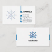 船航海の輪ボートキャプテンボート 名刺 (正面/裏面)