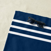 船航海の輪ボート名海軍の歓迎 ビーチタオル (インサイチュ)