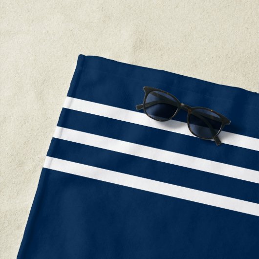 船航海の輪ボート名海軍の歓迎 ビーチタオル (インサイチュ)