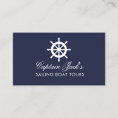 船航海の輪名刺テンプレート 名刺 (正面)