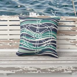 船航海の輪屋外枕 – 沿岸海軍 アウトドアクッション