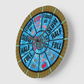 船航海の電大伝統的時計 ラージ壁時計 (傾斜)