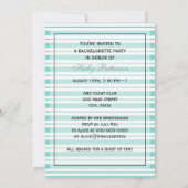 船航海のLtブルーWhtストライプバチェロレッテ#2 V 招待状 (裏面)