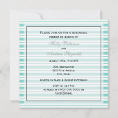 船航海のLt Blu Whtストライプ#2 SリハーサルDin 招待状 (裏面)